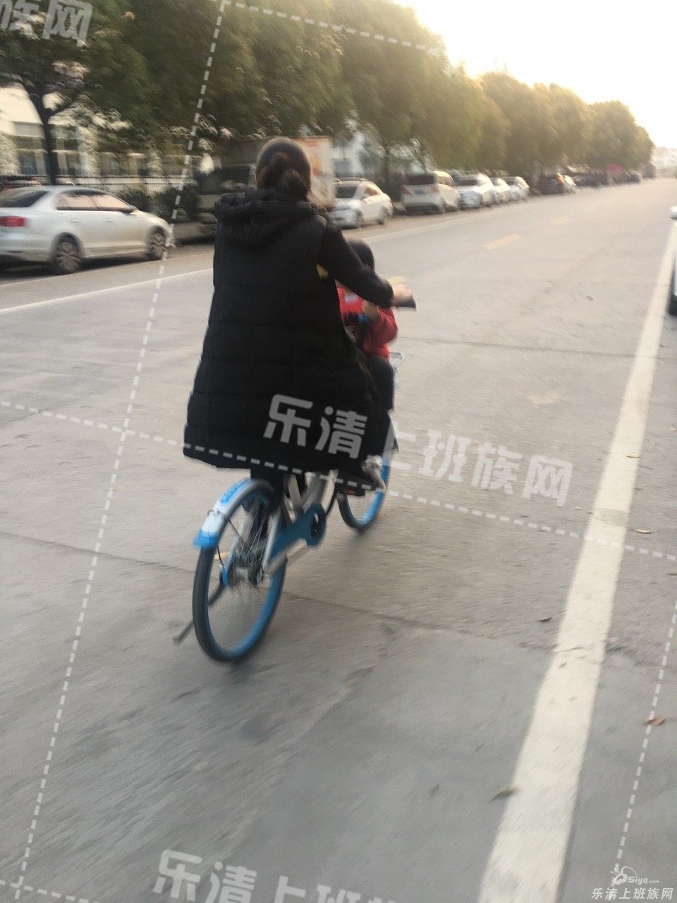 乐清街头,哈罗单车,即可载物,也可带人?