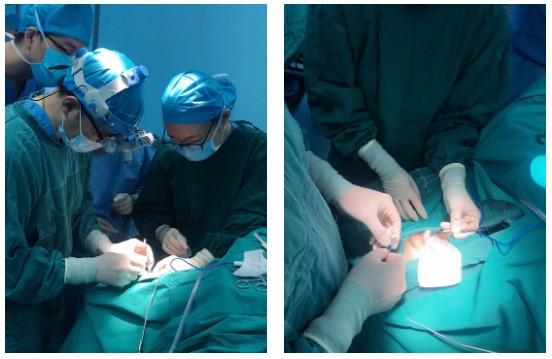 市三医眼科开展首例眼眶骨骨折整复术当天中午11点30分患者被推入手术